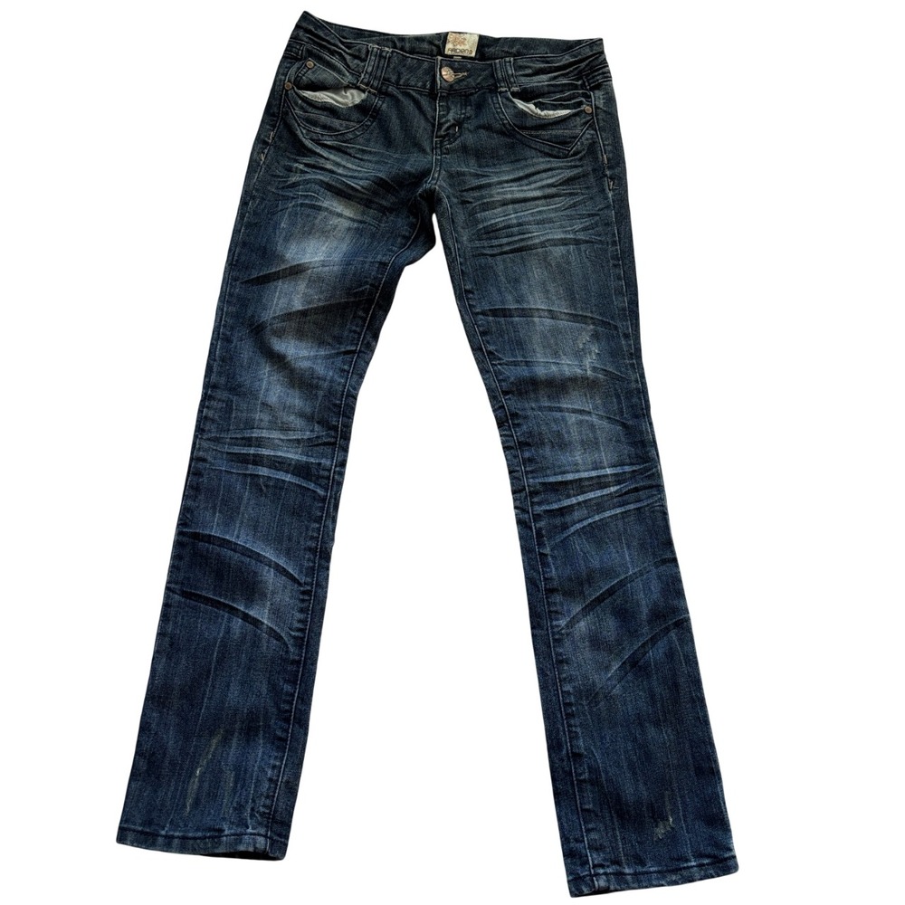 Arden B. Stretch Slim Fit Skinny Denim Jeans Low Rise Women's SZ 6 Dark Blue - Picture 2 of 10